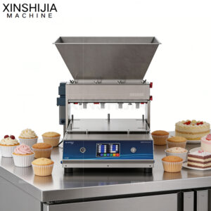 Newest automatic small tabletop cake depositor machine